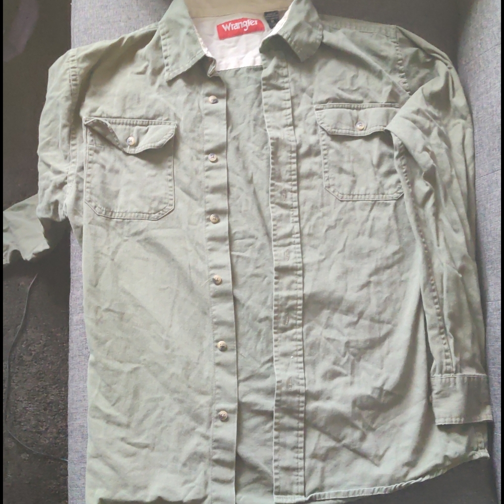 Green Wrangler shirt